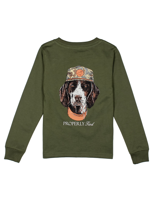Man's Best Friend Long Sleeve Shirt | Olive
