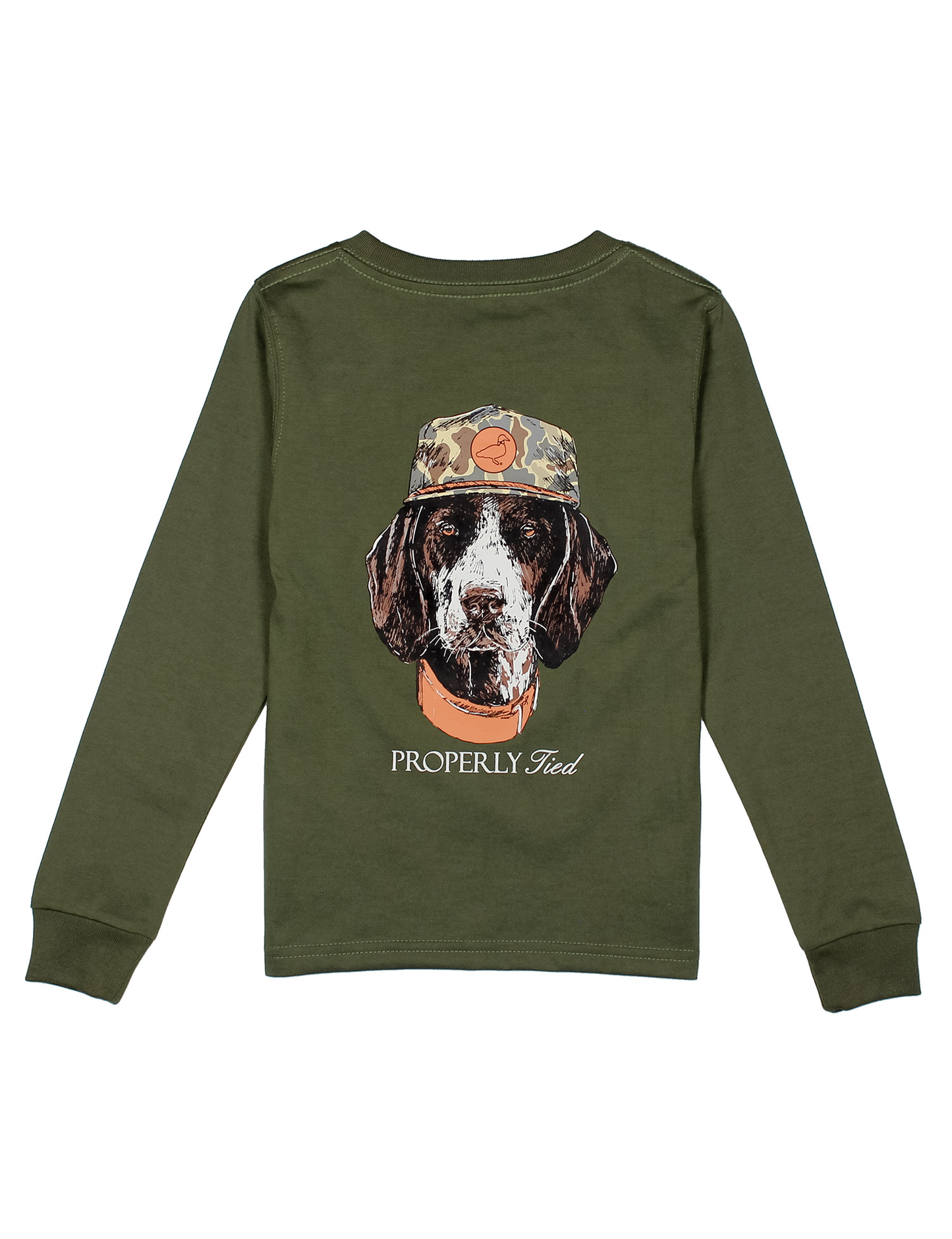 Man's Best Friend Long Sleeve Shirt | Olive