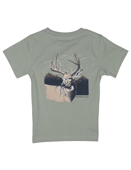 Boys Buck SS Tee | Sage