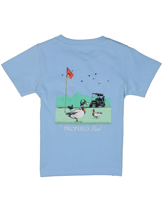 Boys Fowl Play SS Tee | Light Blue
