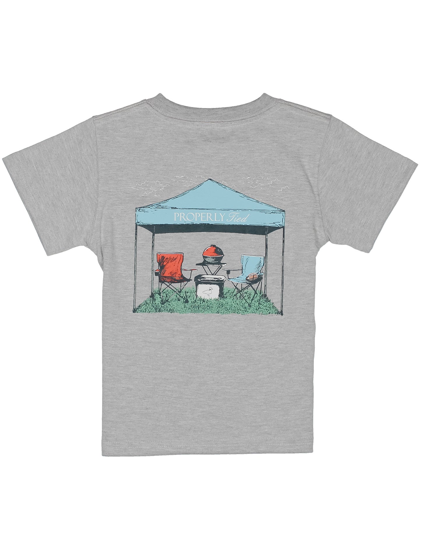 Boys Tailgate SS Tee | Light Heather Grey