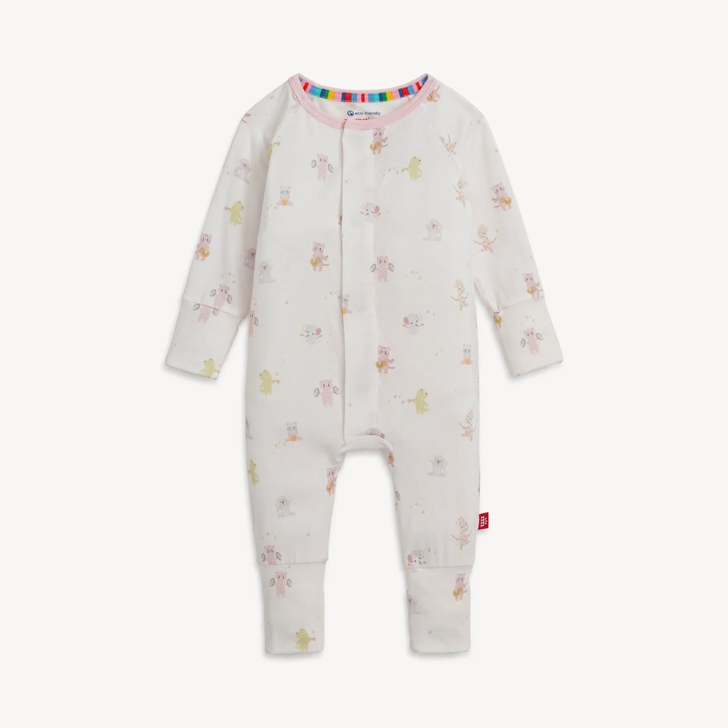 Pink Baby Beats Magnetic Convertible Coverall