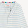 Oragnic Cotton Magnetic Footie | Blue Stripe