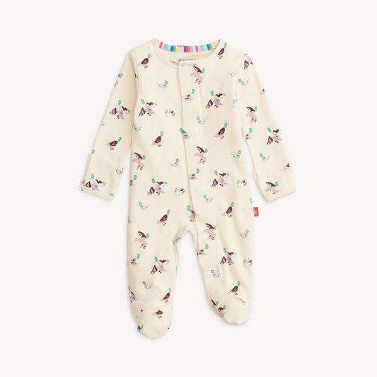 Organic Cotton Magnetic Footie | Quack Me Up