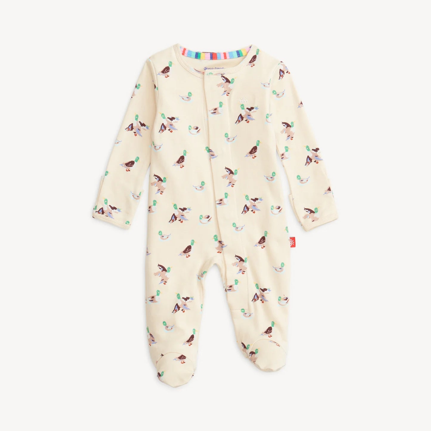 Organic Cotton Magnetic Footie | Quack Me Up