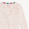 Organic Cotton Magnetic Footie | Pink Stripe