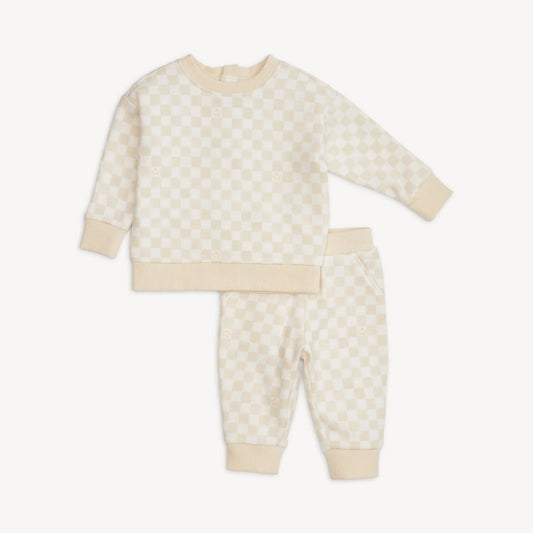 Chamois Magnetic Checkerboard Fleece Sweatsuit