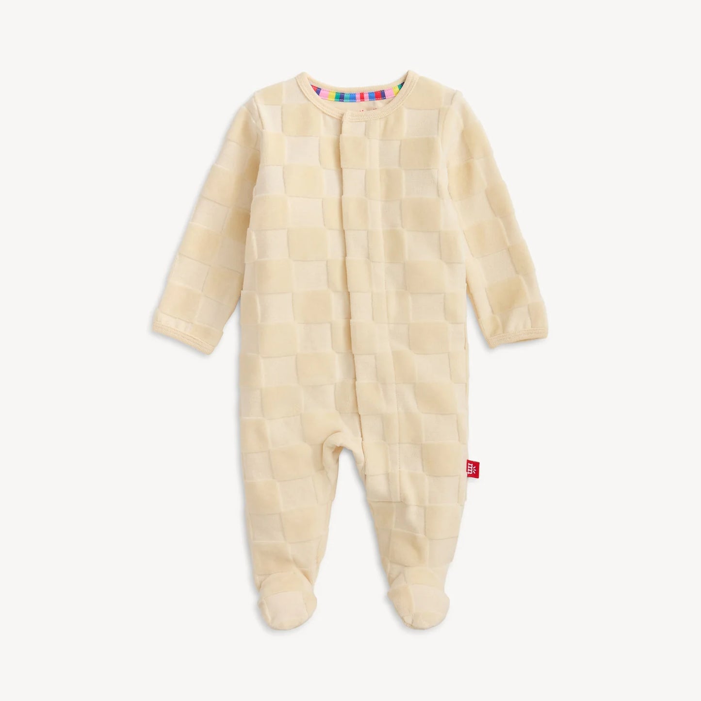 Checker Velour Magnetic Footie