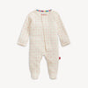 Pointelle Magnetic Footie | Heart & Bow
