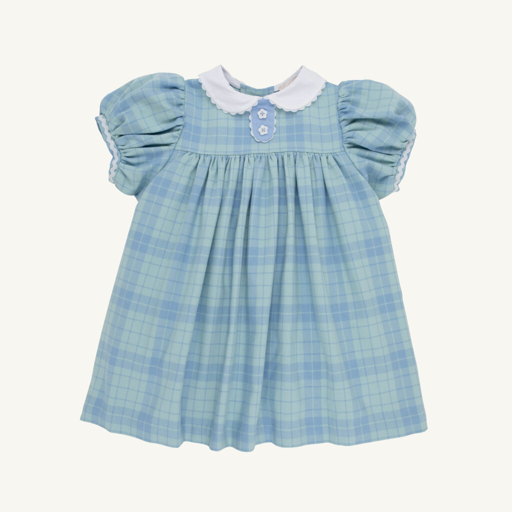 Mary Dal Dress | Woven Yarn | Audubon Park Plain/ Sarasota Sky