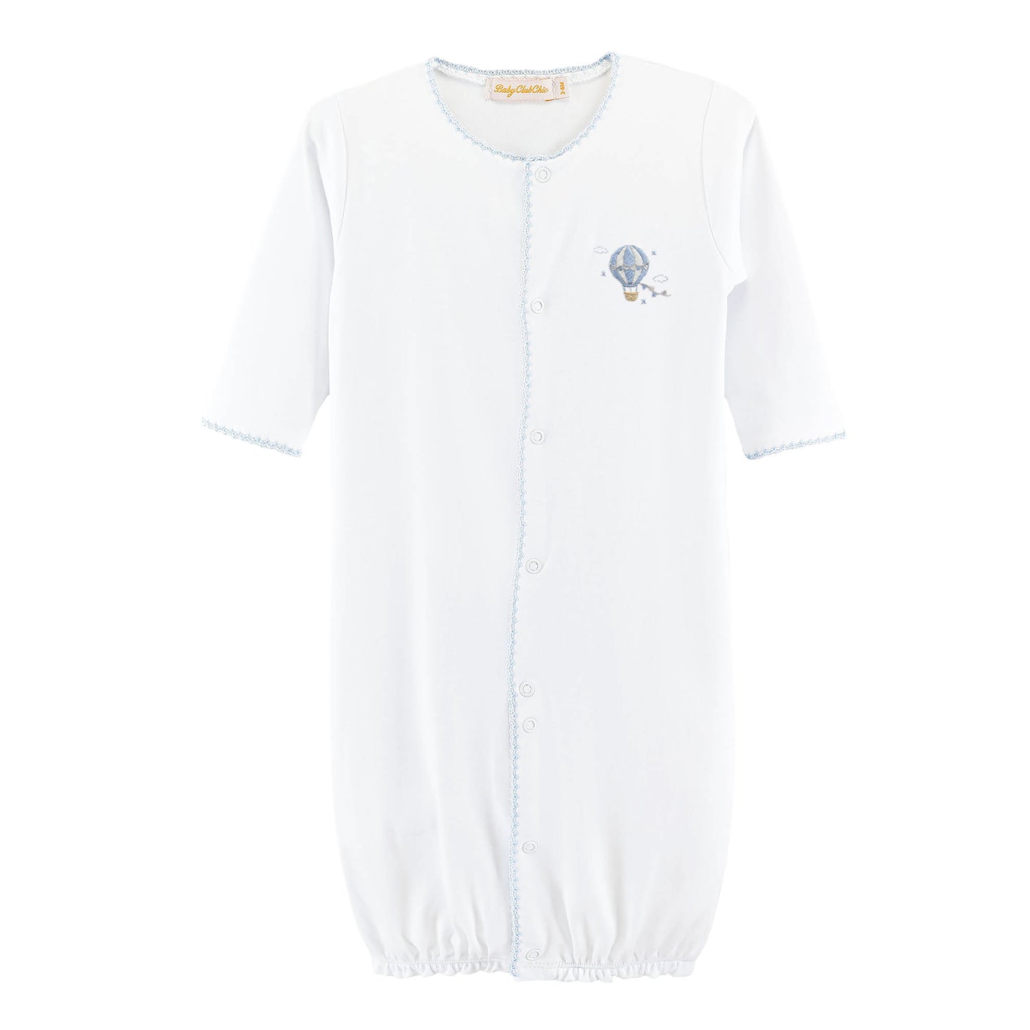 Let's Fly Together Embroidered Converter Gown w/Corchet Trim