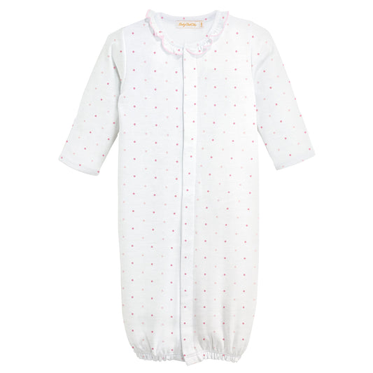 Pink Dots Ruffle Converter Gown