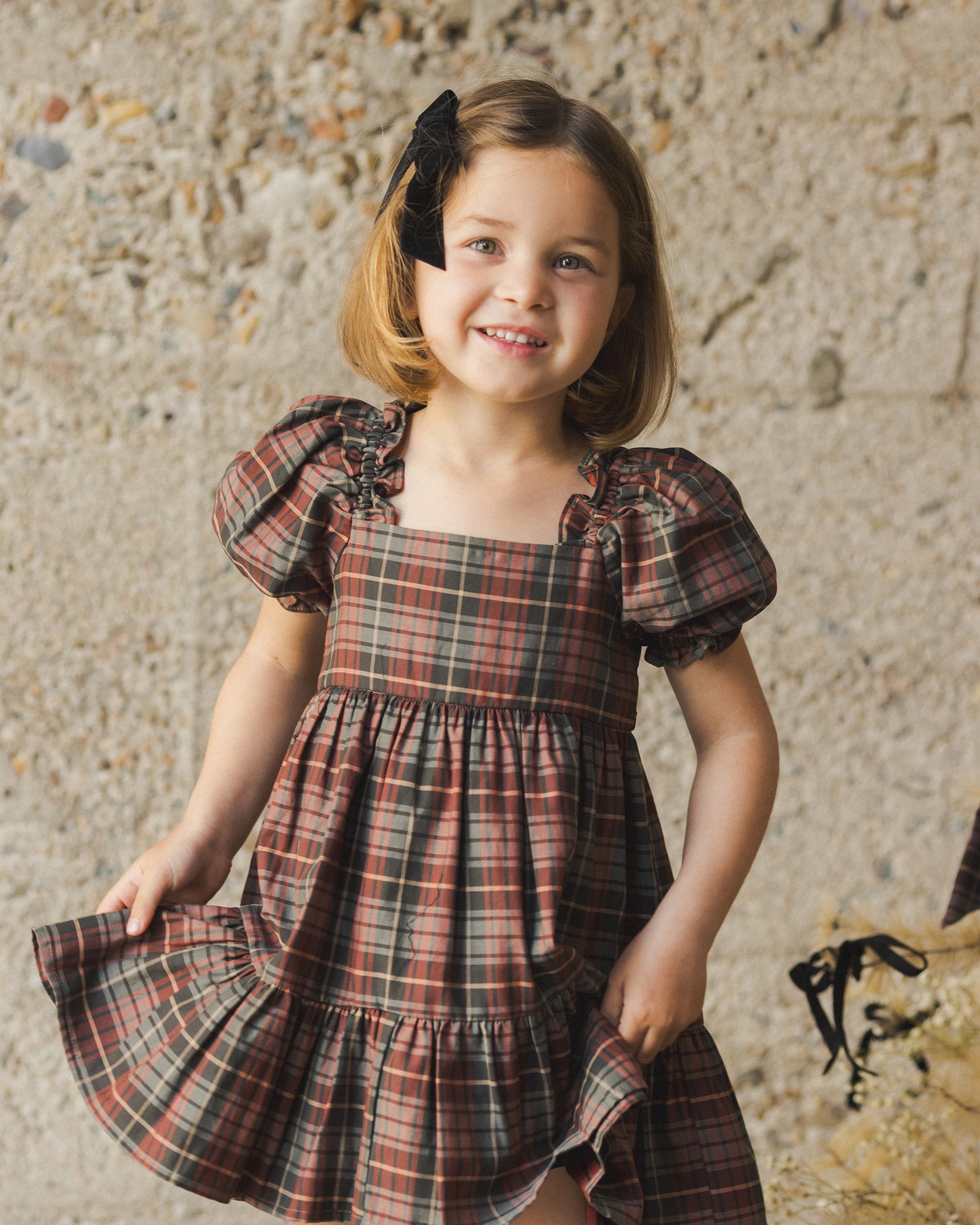 Louella Dress| Winter Tartan