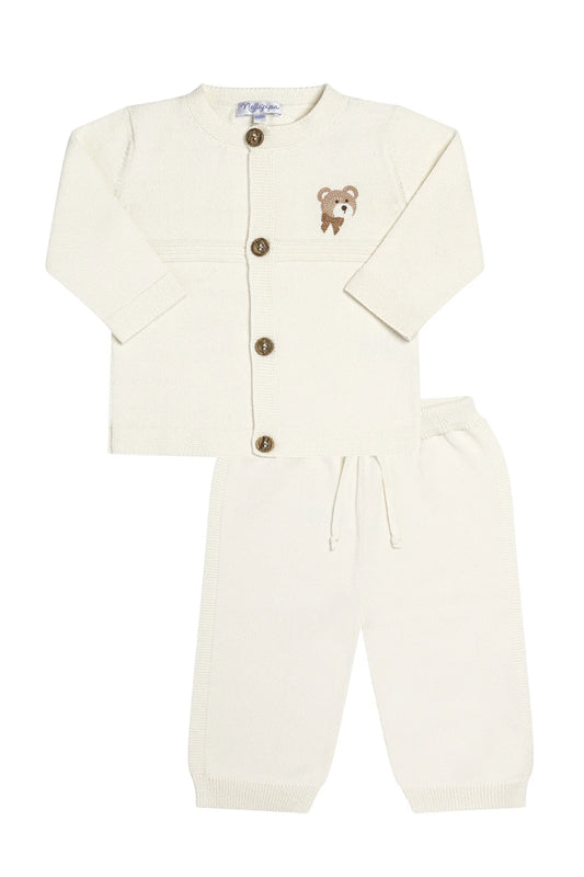 Knit Bear Set | Ivory