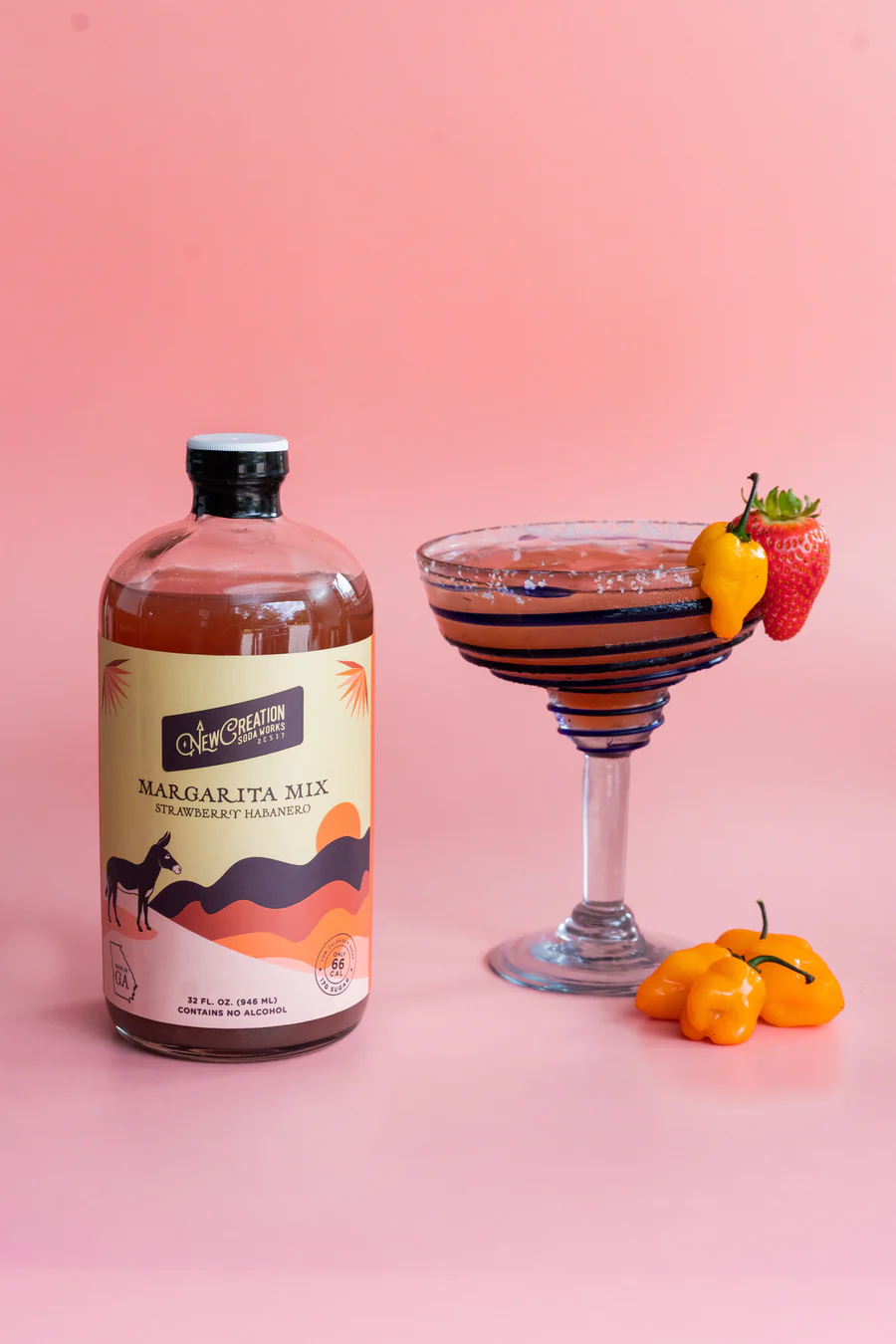 Strawberry Habanero Margarita Mix | 32 oz