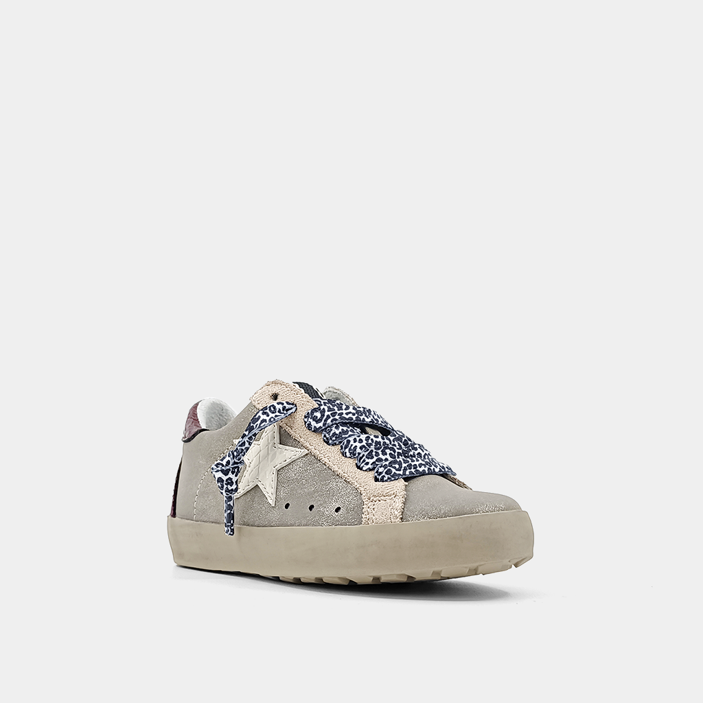 Paula Sneaker | Pewter Distressed