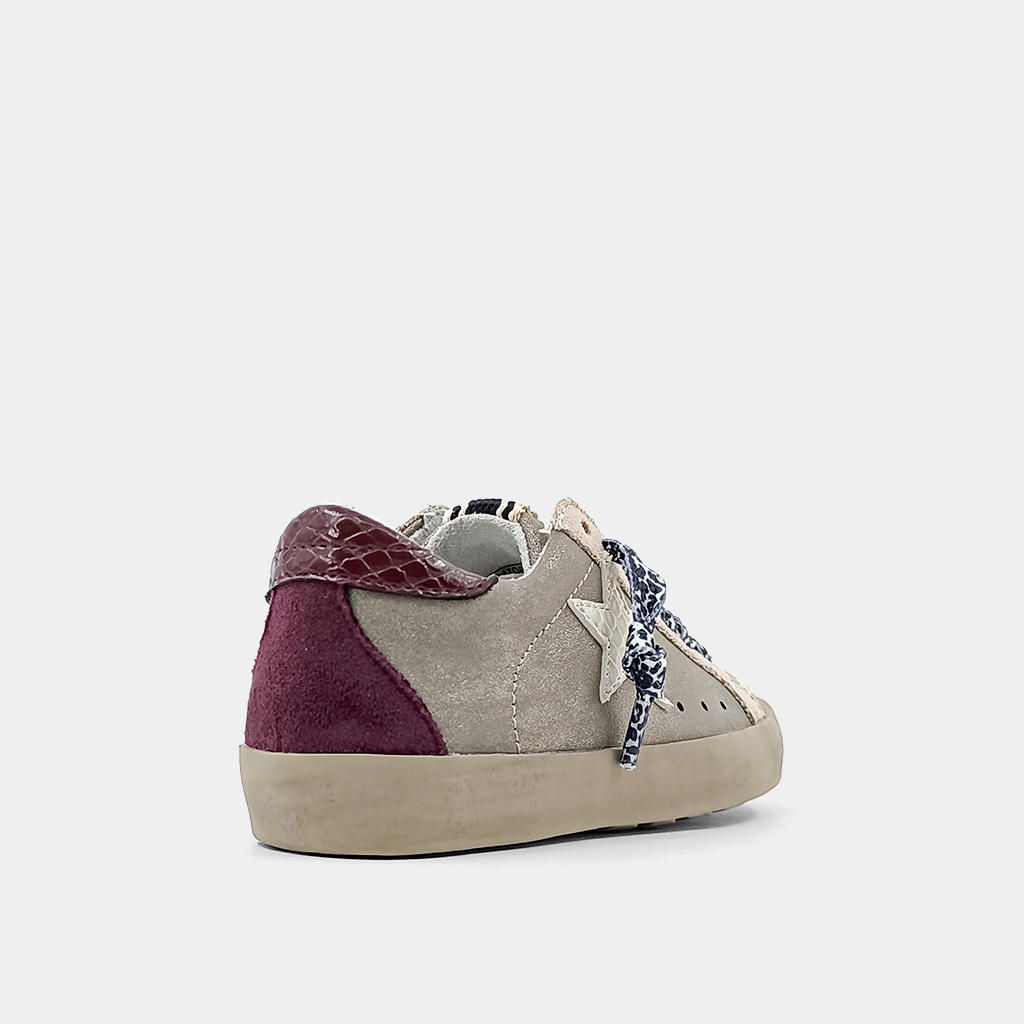 Paula Sneaker | Pewter Distressed