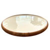 Acacia & Enamel Lazy Susan | 20x20 | White