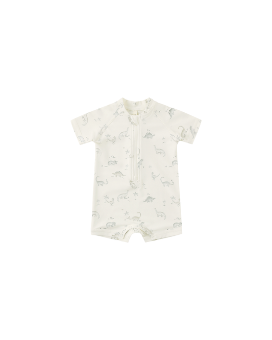 Zip Rashguard One-Piece | Dinosaur