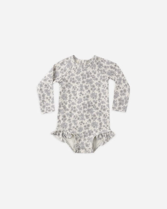 Olivia Rashguard One-Piece | Blue Floral
