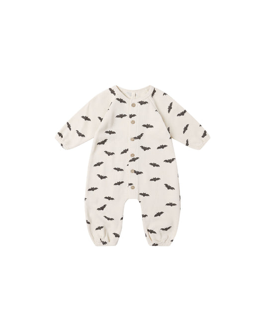 Waffle Long Sleeve Jumpsuit | Bats