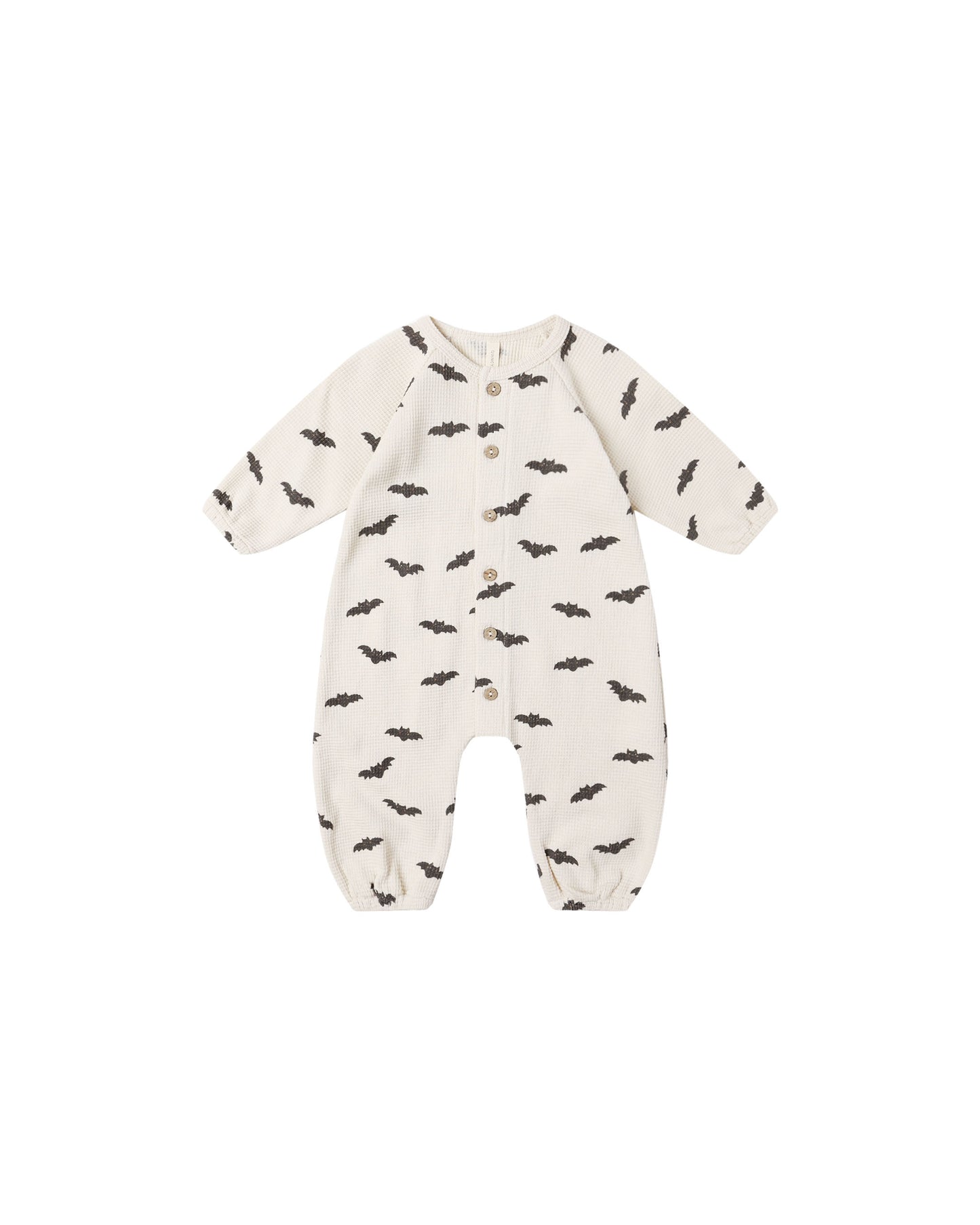Waffle Long Sleeve Jumpsuit | Bats