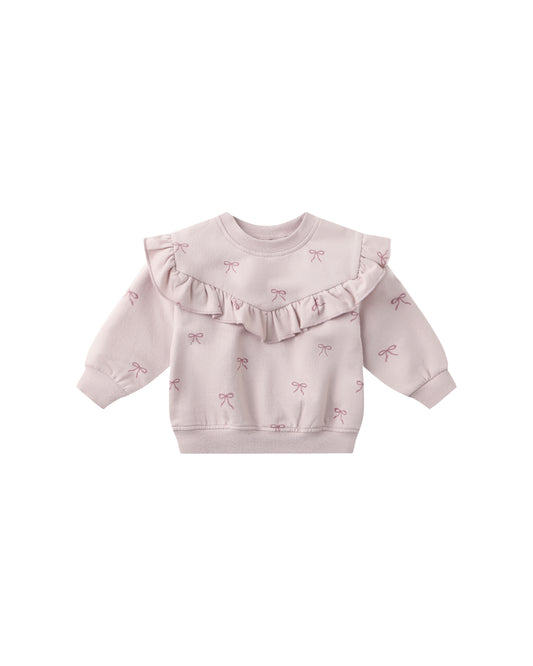 Ruffle Fleece Sweatshirt | Bows
