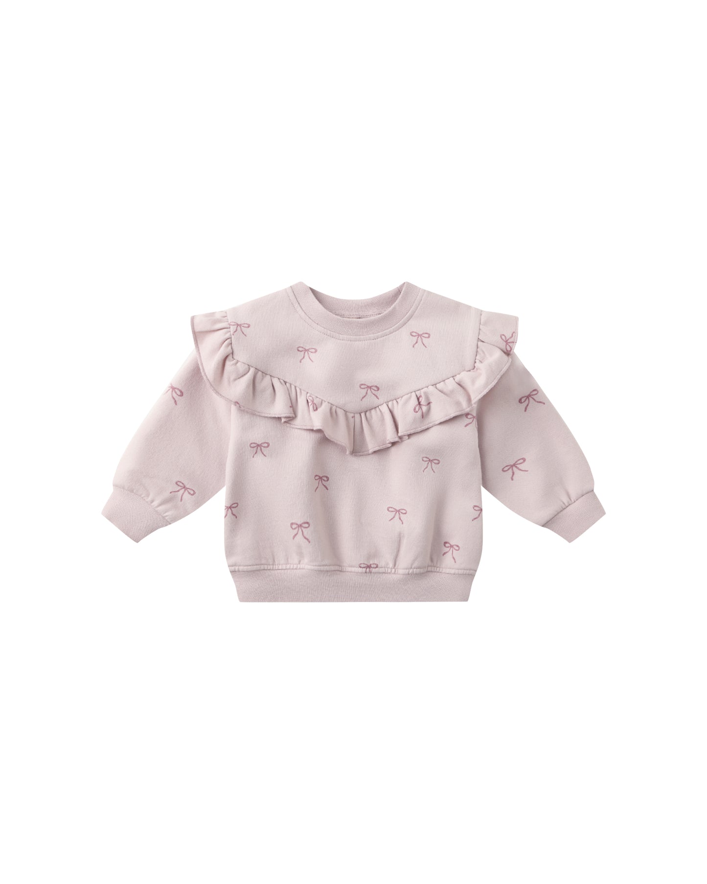Ruffle Fleece Sweatshirt | Bows