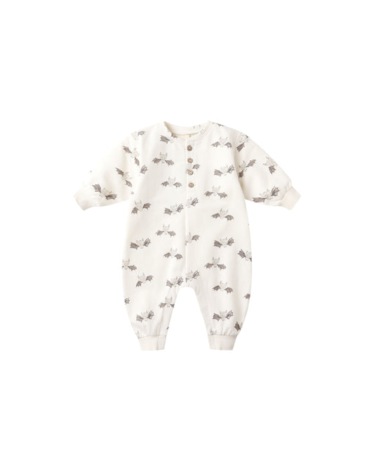 Relaxed Fleece Jumpsuit | Bats