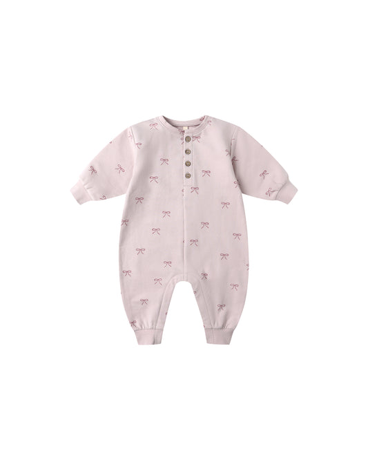 Relaxed Fleece Jumpsuit | Bows