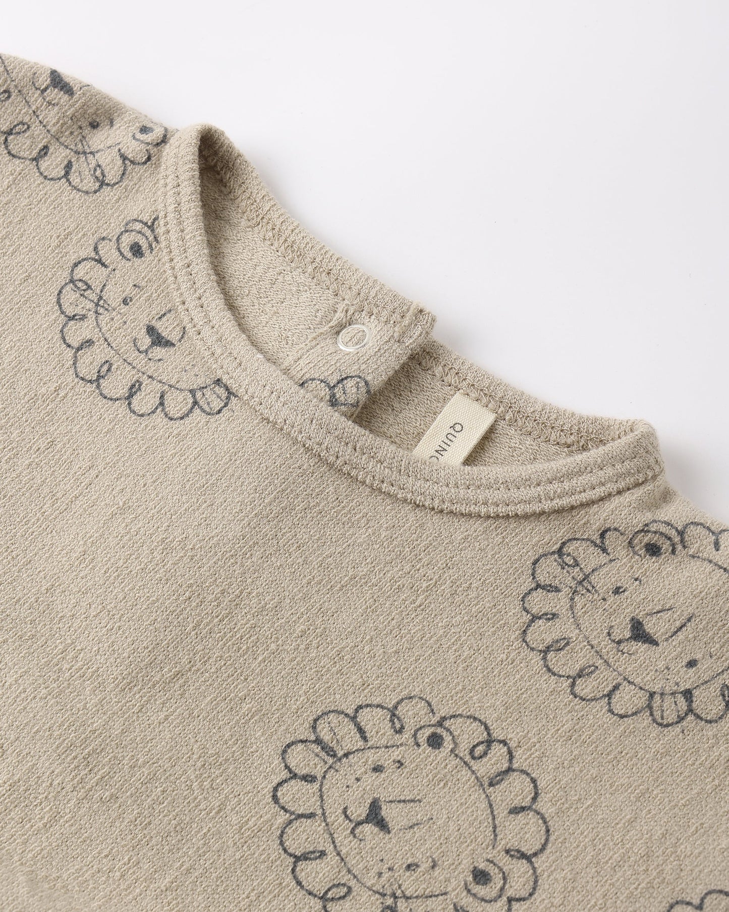 Relaxed Short Sleeve Bubble Romper | Lion