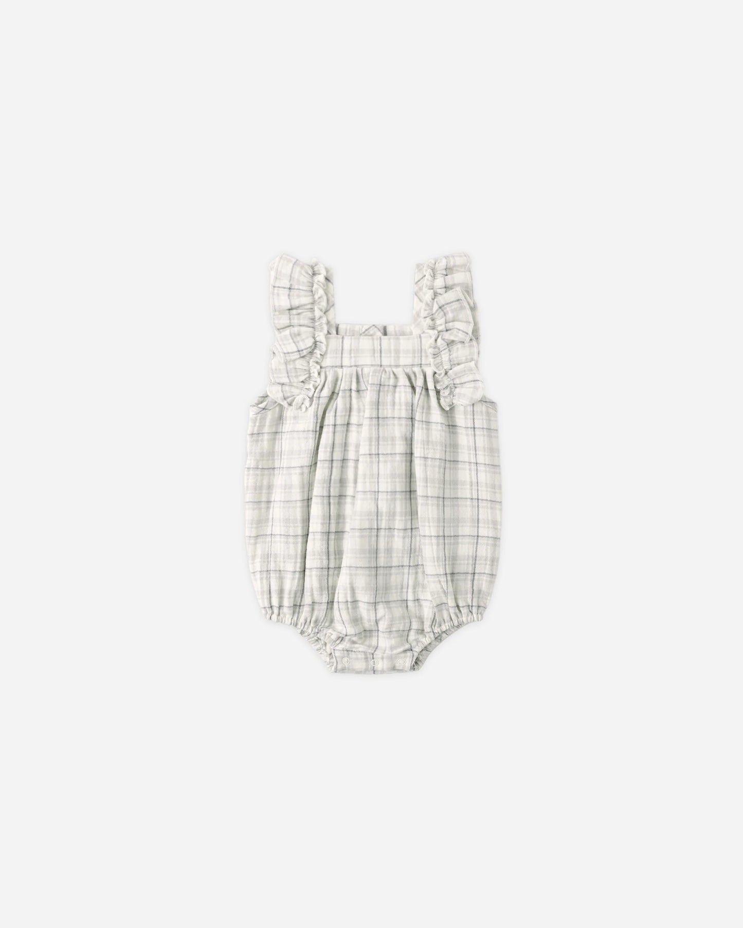 Maya Romper | Blue Plaid