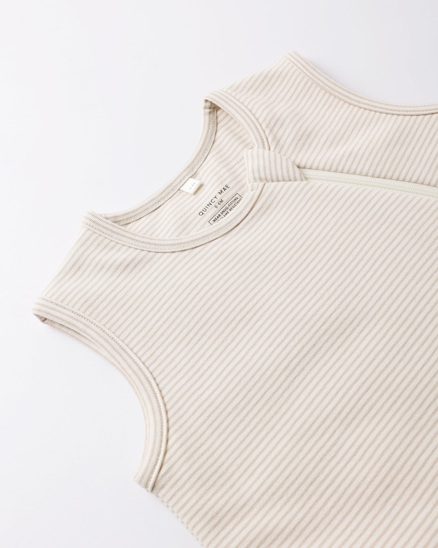 Jersey Sleep Bag | Oat Micro Stripe