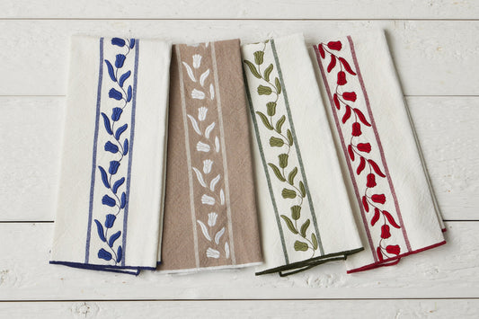 Kitchen Tea Towel, Tulip, Set of 2 | Choose Color