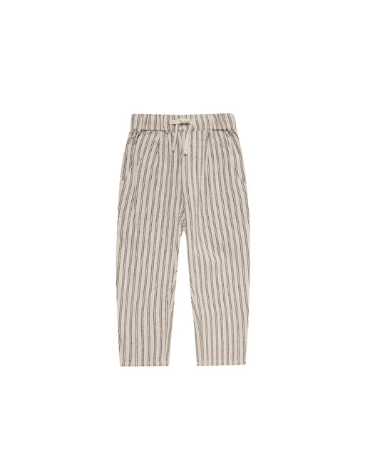 Ethan Trouser - Black Pinstripe