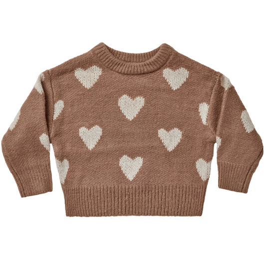 Knit Pullover - Hearts