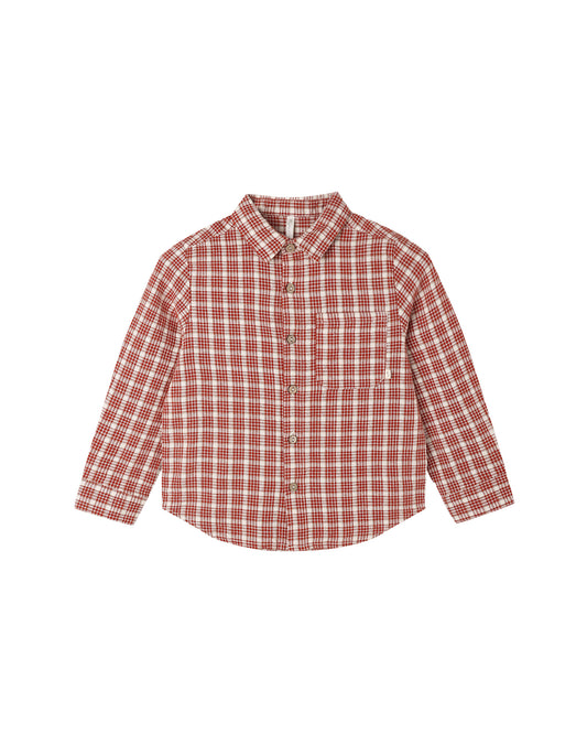 Collared Long Sleeve Shirt | Vintage Plaid