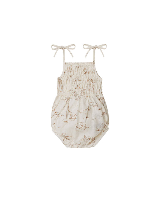 Kaia Romper - Safari Toile