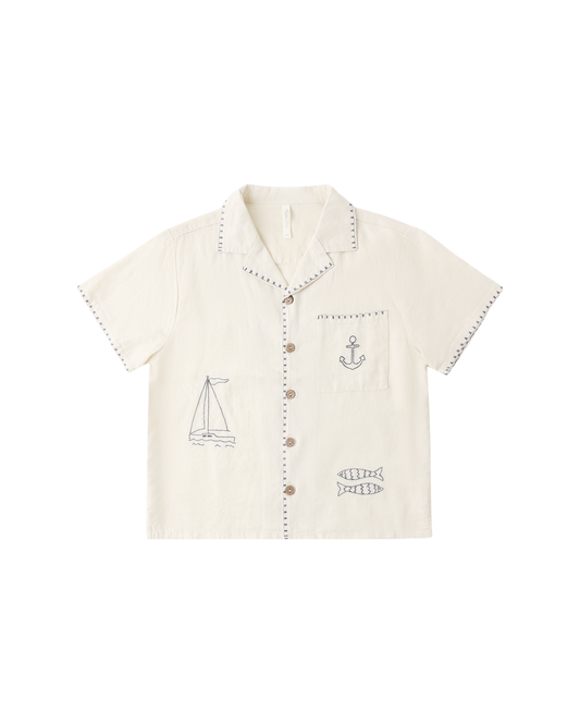 Lapel Collar Shirt | Sailor