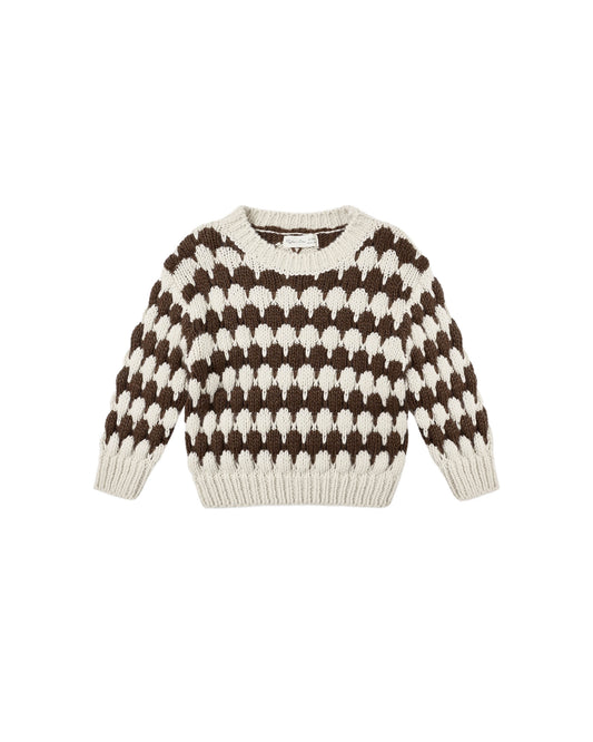 Shiloh Sweater | Brown Stripe