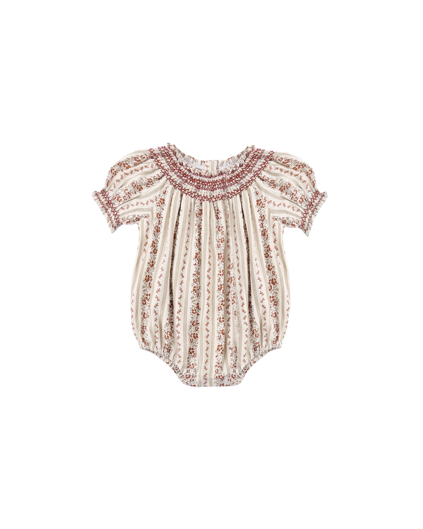 Ada Romper | Floral Stripe