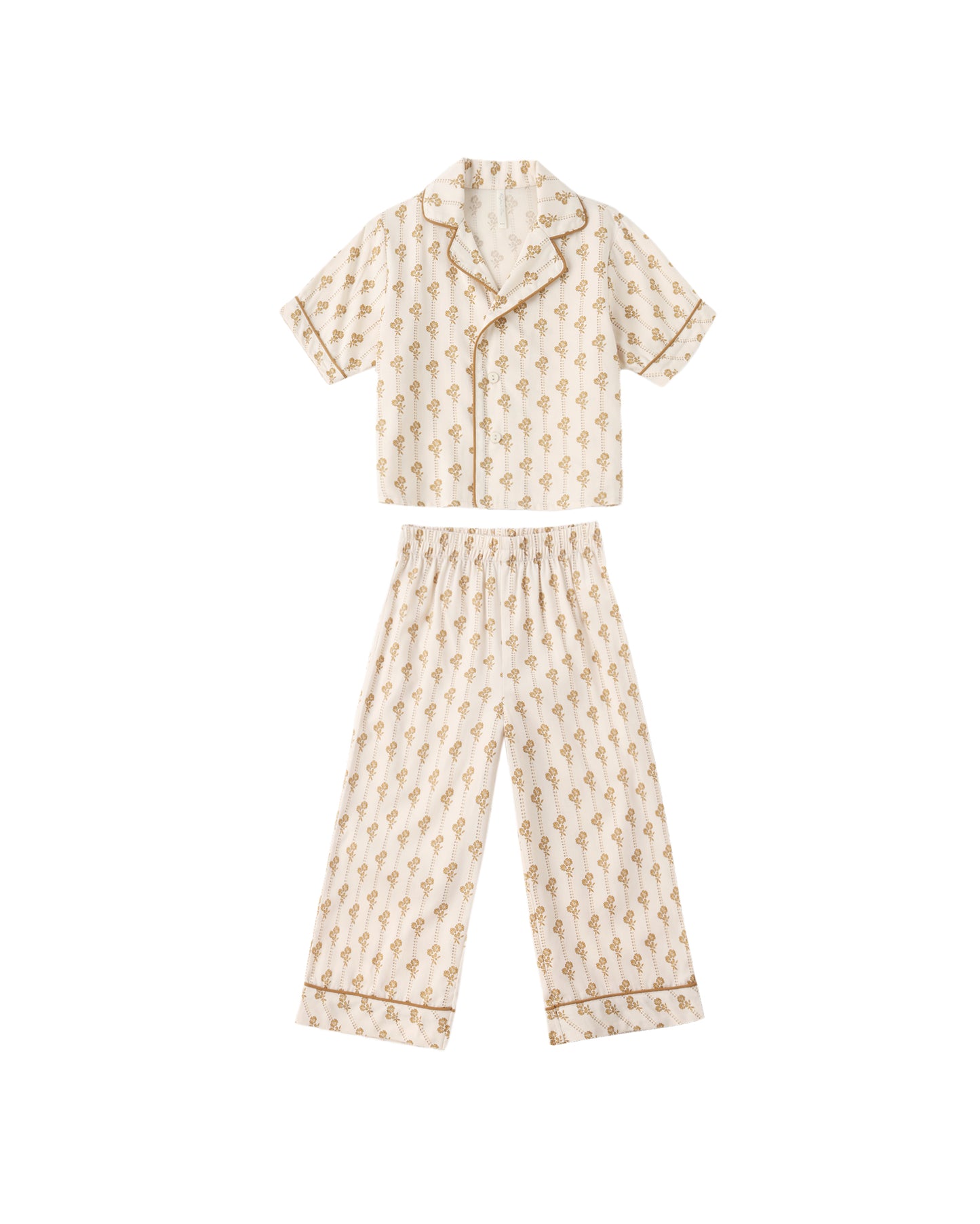 Woven Pajama Set || Golden Bloom
