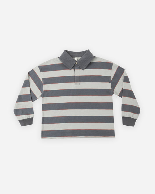 Rugby Polo | Sage Stripe