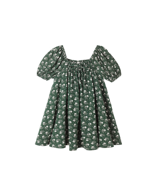 Sabrina Mini Dress | Green Ditsy