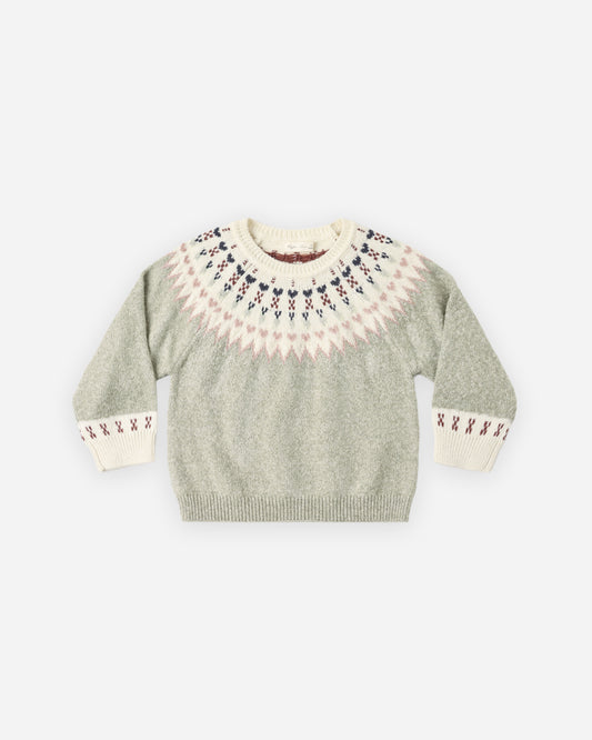 Fair Isle Sweater | Sage