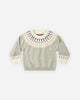 Fair Isle Sweater | Sage