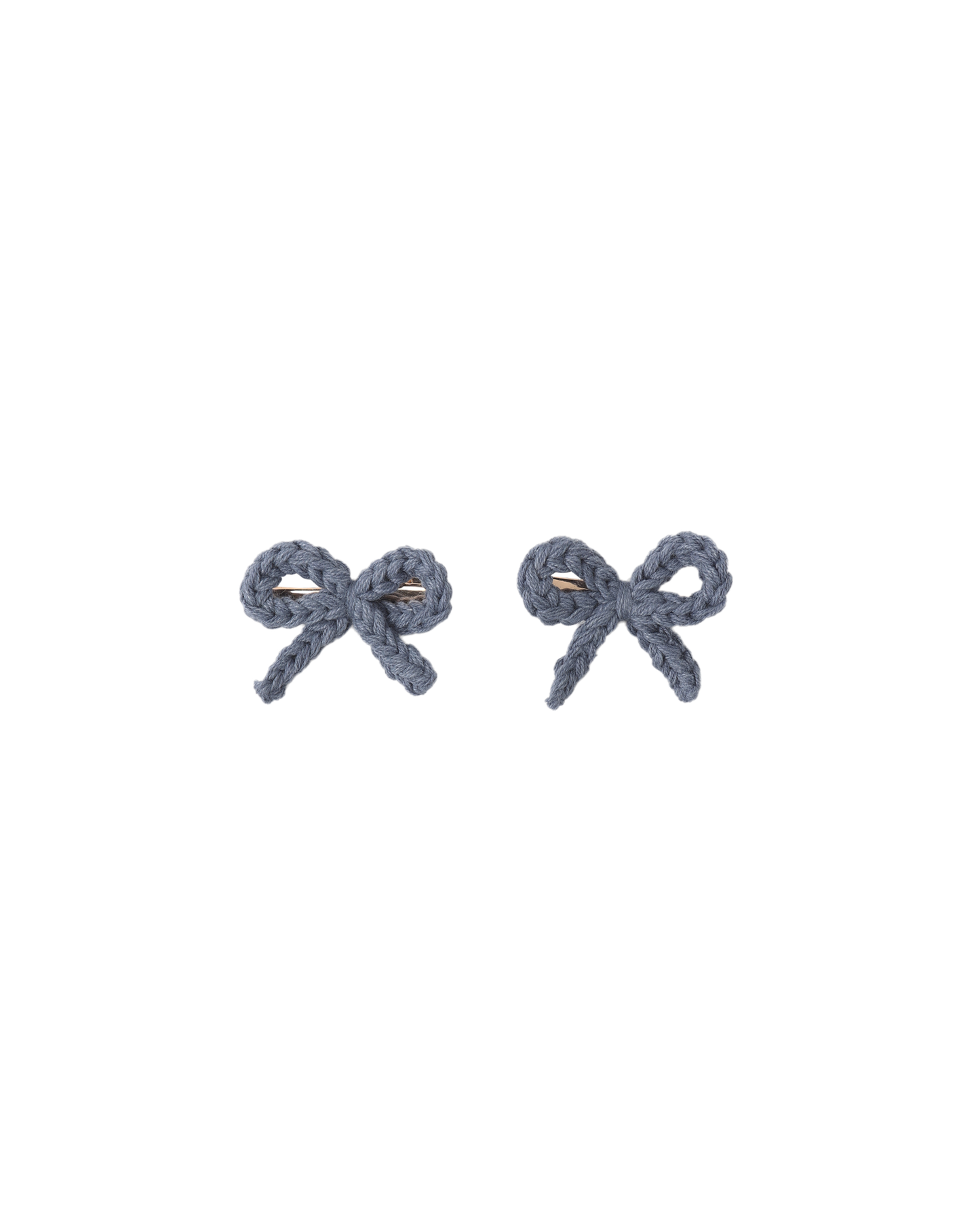 Crochet Bow Clip | Marine