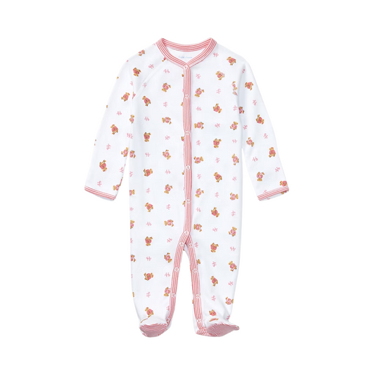 Polar Bear Cotton Footed Coverall | White Multi