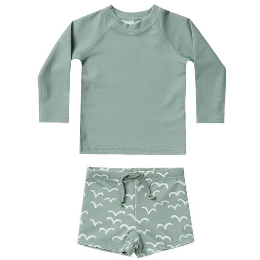 Rash Guard Set - Aqua