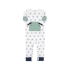 Rowdy Rugby Romper | Pony Portrait With Gallatin Green And Nantucket Navy